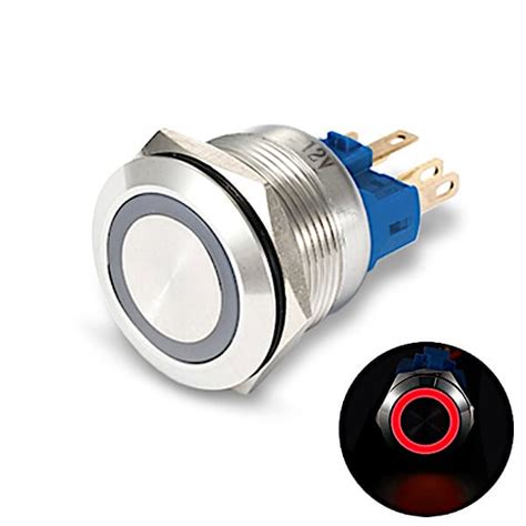 Red LED Pushbutton Switch ON OFF MGI SpeedWare