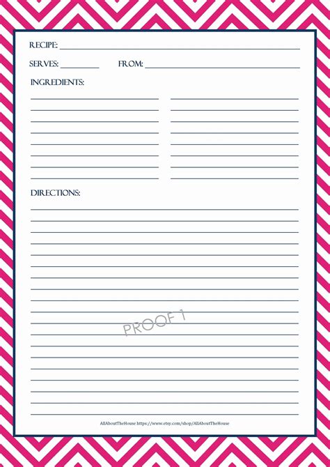 Free Editable Recipe Card Templates For Microsoft Word Awesome Full