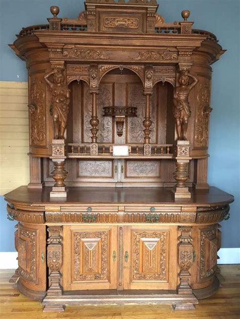 Antique German Hand Carved Cabinet 1835 Antique Furniture Luxury