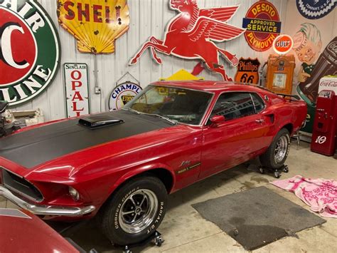 1969 Ford Mustang Mach 1 R Code 428 Cobra Jet V 8 Engine C6 Automatic