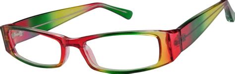 Multicolor Plastic Full Rim Frame 2772 Zenni Optical Eyeglasses