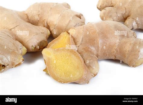 Fresh Ginger Root Stock Photo Alamy
