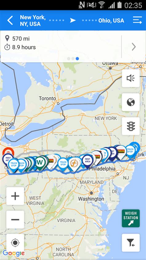 There are too many features to list, but some of the most. Trucker Services: Truck Stop, Weigh Station, GPS