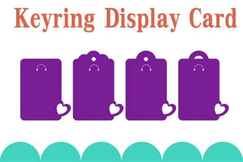 4 Keyring Display Card Template Graphic by Mareeya Lee · Creative Fabrica
