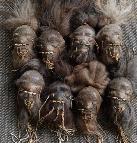 Buy Daprofe One1 4 Inch Brown Haired Shrunken Head Similar To Those