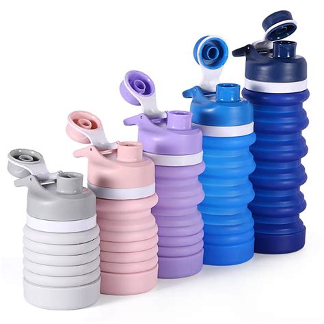 Good heat insulation sports water bottles easy to clean bottle foldable portable bottle for water cup for outdoor travel. Flexible Foldable Bottle Reusable BPA Free Pocket Water ...