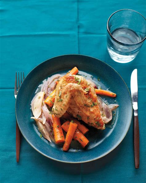 This is one of the best whole cut up chicken recipes because it is quite straightforward. Braised Chicken with Red Onion and Carrots Recipe | Martha Stewart