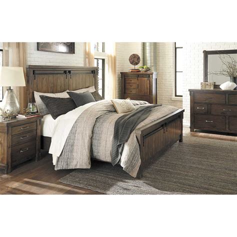 Bedroom furniture sets are made to match and complement each other, which saves you time scouring the web, furniture shops and second hand stores for separate pieces. Lakeleigh 5 Piece Bedroom Set | B718-QBED/31/36/46/93 ...