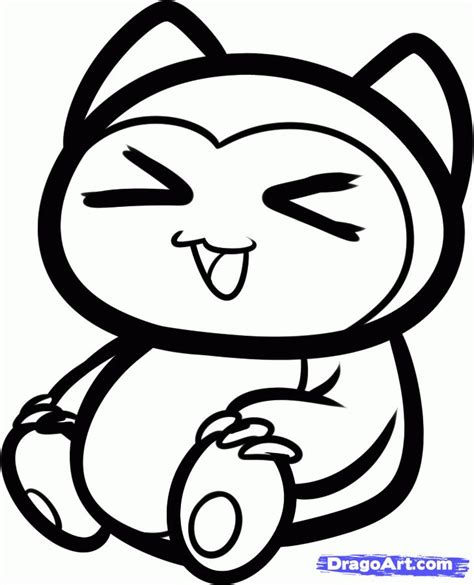 How To Draw Chibi Snorlax Pokemon Step By Sketch Coloring Page