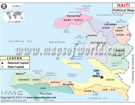 Buy Haiti Political Map