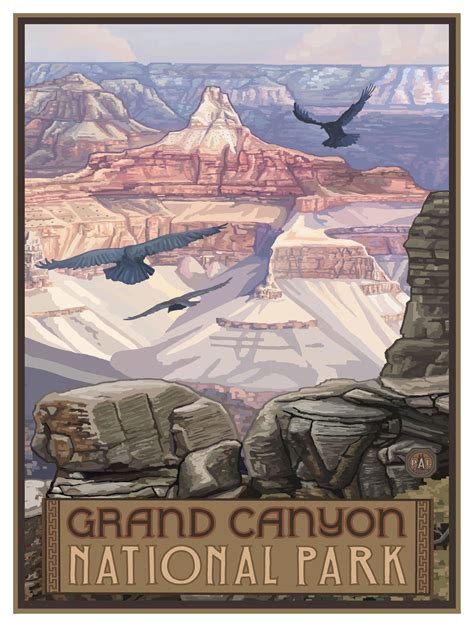 grand canyon national park view giclee art print poster by paul a lanquist 9 x 12 walmart