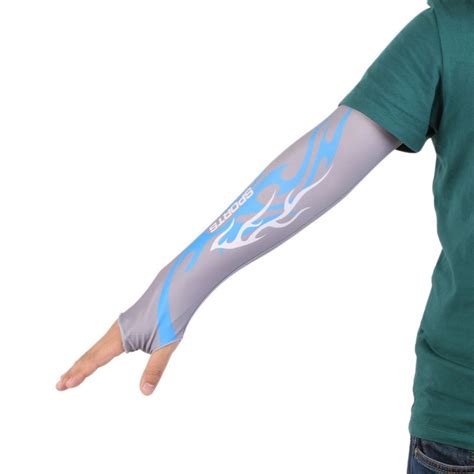 1pair cooling athletic sport skin arm sleeves wrap sun protective uv cover golf