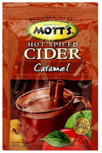Mott S Hot Spiced Cider Caramel 74 Oz Drink Mix 15 Pkg Nutrition Information Innit