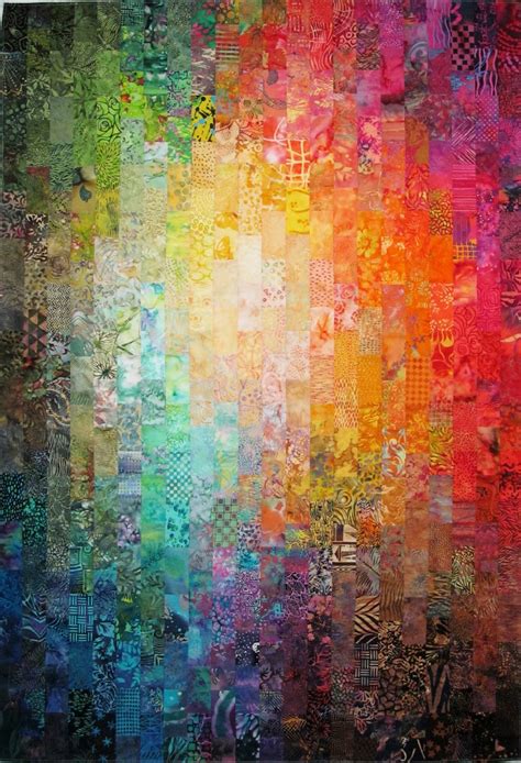 This quilt is called cascading colorwash and is made completely from … Exuberant Color : Colorwash quilts