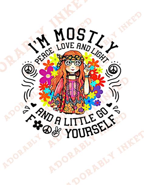 Hippie Girl Sublimation Etsy