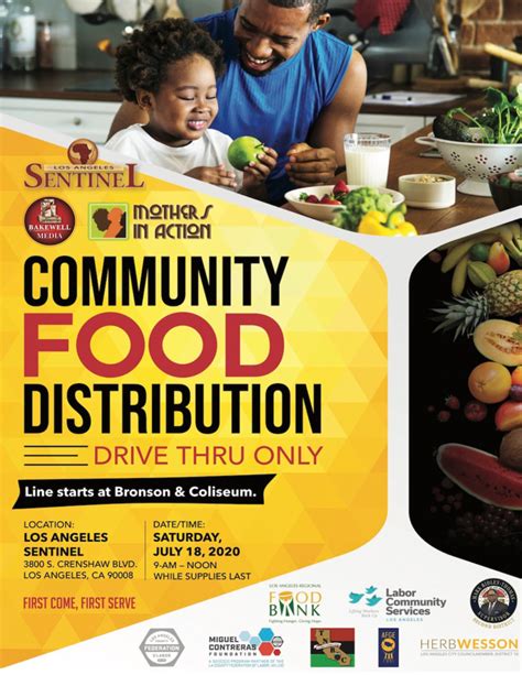 Having been in the same position as most of these families, the la food bank allows me to better myself while helping out those in need. Community Food Distribution Drive Thru Only - Holman ...