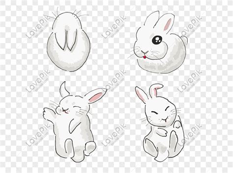 Hand Drawn Cartoon Mid Autumn Jade Rabbit Png Picture And Clipart Image