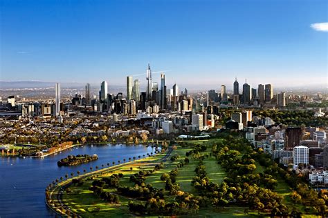 This panoramic view of the city centre of melbourne, the capital of the state of victoria, australia, is particularly beautiful by night. Future Melbourne skyline in 2018. Render by Curtain on Ozscrapers | Melbourne skyline, Visit ...
