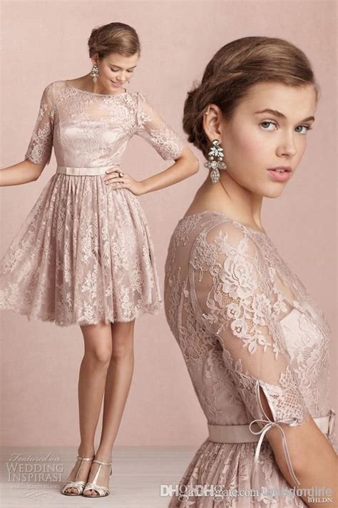 Wholesale Cocktail Dresses Buy Lace Sheer Sleeves Elegant