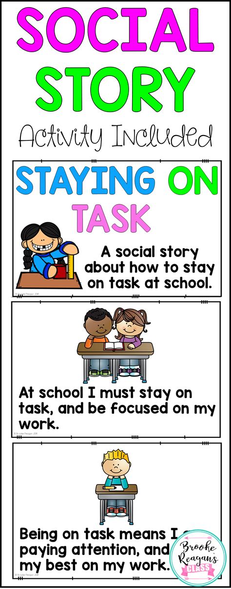Social Story About Staying On Task At School So Many Students Struggle