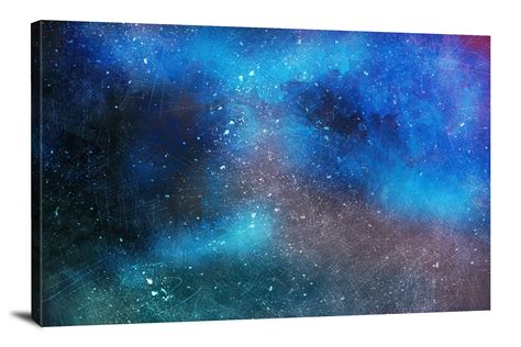 Dark Blue Galaxy 2017 Canvas Wrap