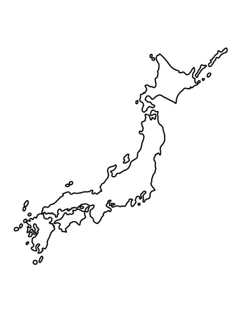 Blank Outline Map Of Japan My Maps