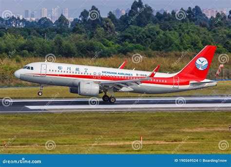 Sichuan Airlines Aircraft At Chongqing Jiangbei International Airport