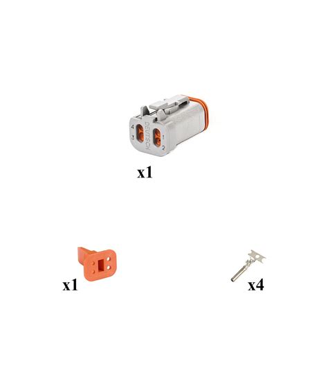 Kit Connecteur DT series Mâle 4 Voies E003