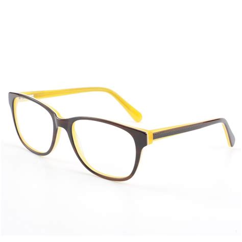 cardinal yellow eyewear female brand eyeglasses frame acetate optical glasses frames woman