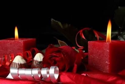 Rose Heart Candles Roses Candle Flower Romance