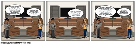Oral Communications Listening Activity Comic Storyboard