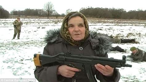Ukrainian Grandmother Signs Up To Train Alongside Army Cadets Daily