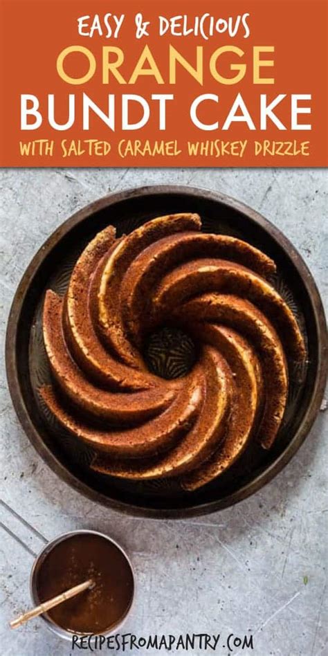 I didn't use irish whiskey, but it's whiskey nonetheless and that counts it all has to do with the temperature and boiling point! Orange Bundt Cake With Salted Caramel Whiskey Drizzle ...