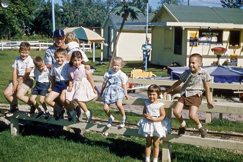 Kodachrome Slide Of Kids At Park 1950s One Of Three Relat Flickr