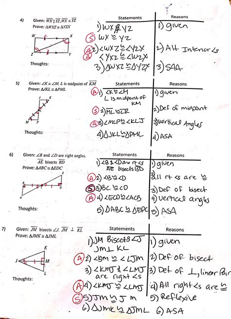 Geometry Proofs Practice Worksheets With Answers