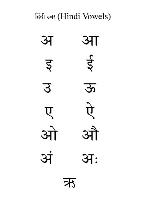 Hindi Letter With Vowels Worksheet 13 Hindi Words Hindi Language Porn