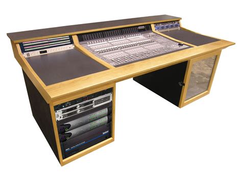 Recording studio desks made from reclaimed wood. Avid C24 Studio Desk | Desk Design Ideas