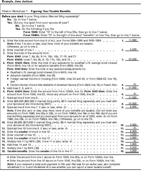 Social Security Benefits Worksheet 2020 Instructions Now Jay Sheets