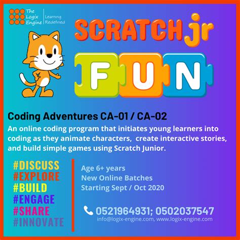 Online Coding With Scratch Jr Logix Engine