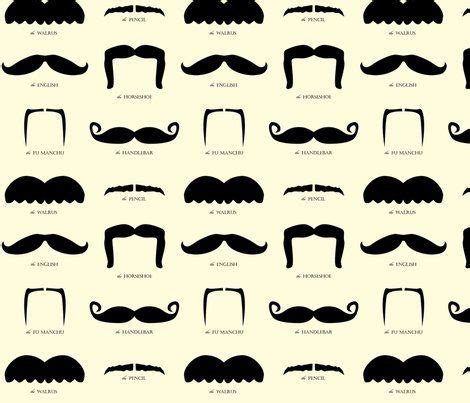 Your mustache should appear young as well (if it's visible at all). Many different types | Mustache fabric, Custom fabric, Fabric