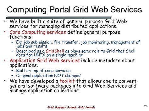 Grid Portals A User S Gateway To The