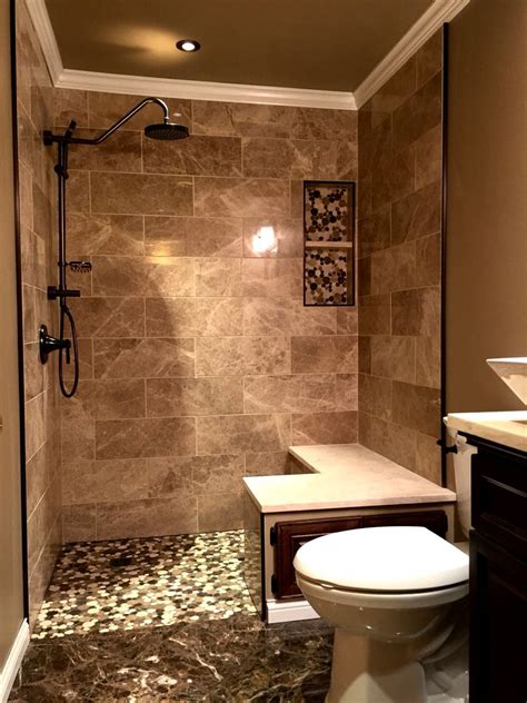 bathroom design marble tile bathroom brown marble beige marble tile walk in shower pebble stone