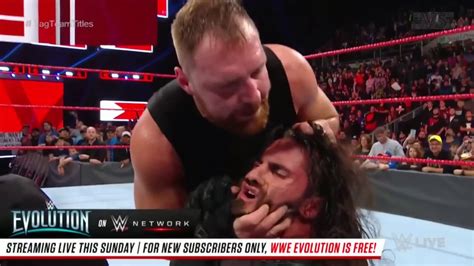 Dean Ambrose Attack Seth Rollins Youtube
