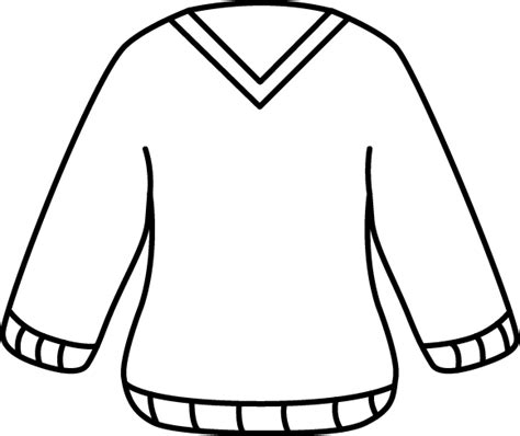 Black And White V Neck Sweater Clip Art Black And White V Neck