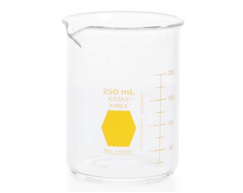 Low Form Beaker With Colored Marking Spots Kimble Mg Scientific