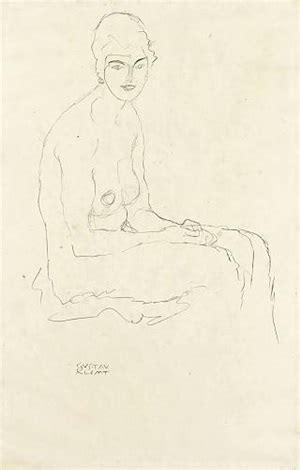 Sitzender Akt Seated Nude Von Gustav Klimt Auf Artnet
