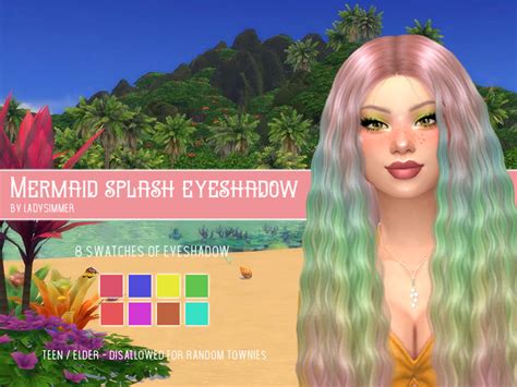 The Sims Resource Mermaid Splash Eyeshadow