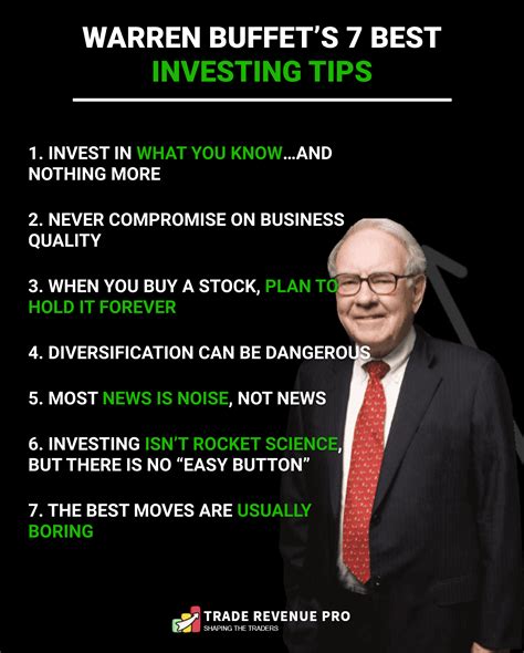 Warren Buffets 7 Best Investing Tips Finance Investing Investment