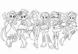 Coloring Pony Little Pages Human Popular sketch template