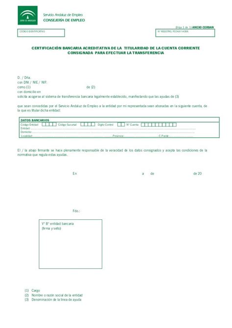 Certificado De Titularidad Cuenta Bancaria Actualizado Abril
